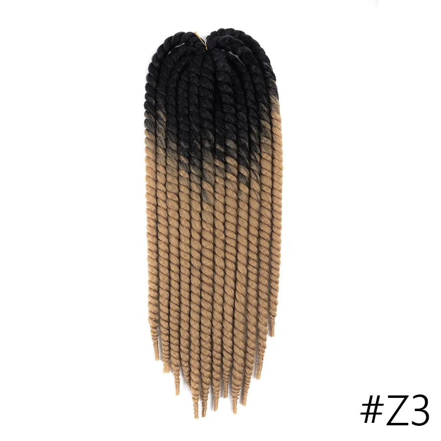 Senegalese Twist Hair Jumbo Twist Braids Crochet Briads 22 inch 120g Ombre Synthetic Crochet Hair Braiding Hair For Black Women