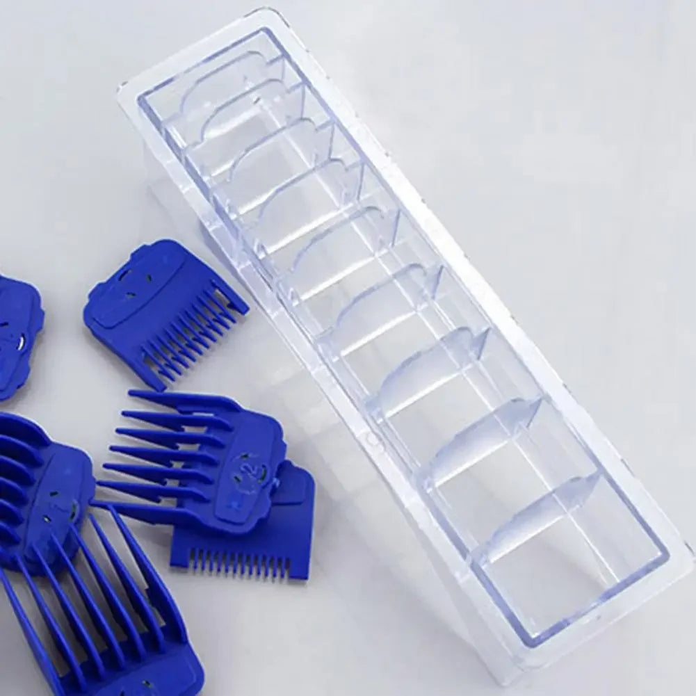 10 grid hair clip protective cover storage box, transparent rectangular guide comb storage box，Special for real hair wigs