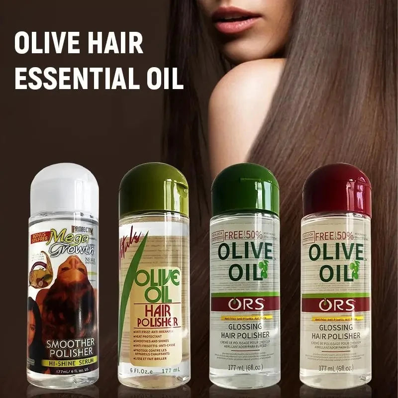 ORS 117ml Hair Polisher Olive Oil Moisturizing Essential Serum Anti-Frizz&Binding Serum Oil For All Hair Textures Strengthen