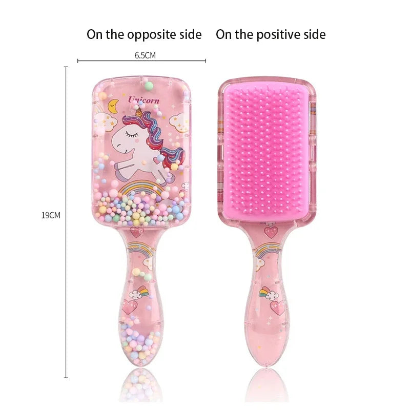 Cartoon Style Hair Brush Both Dry and Wet Massage Exfoliating Hair Brush Suitable Both Men and Women,Special for Real Hair Wigs