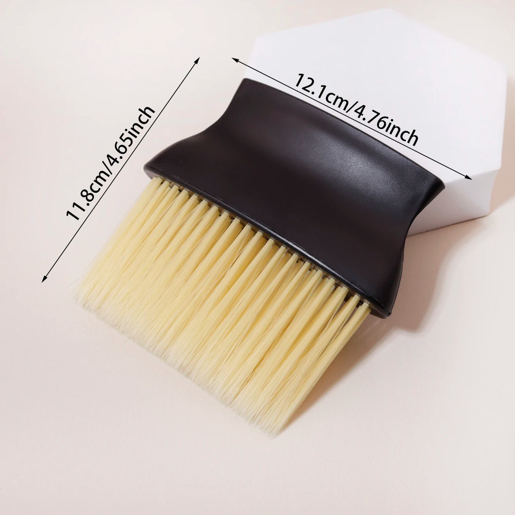 1PC Soft Hair Brush Neck Duster Barber Cleaning Brush Broken Hair Brush Hairdressing Brush，Special for real hair wigs