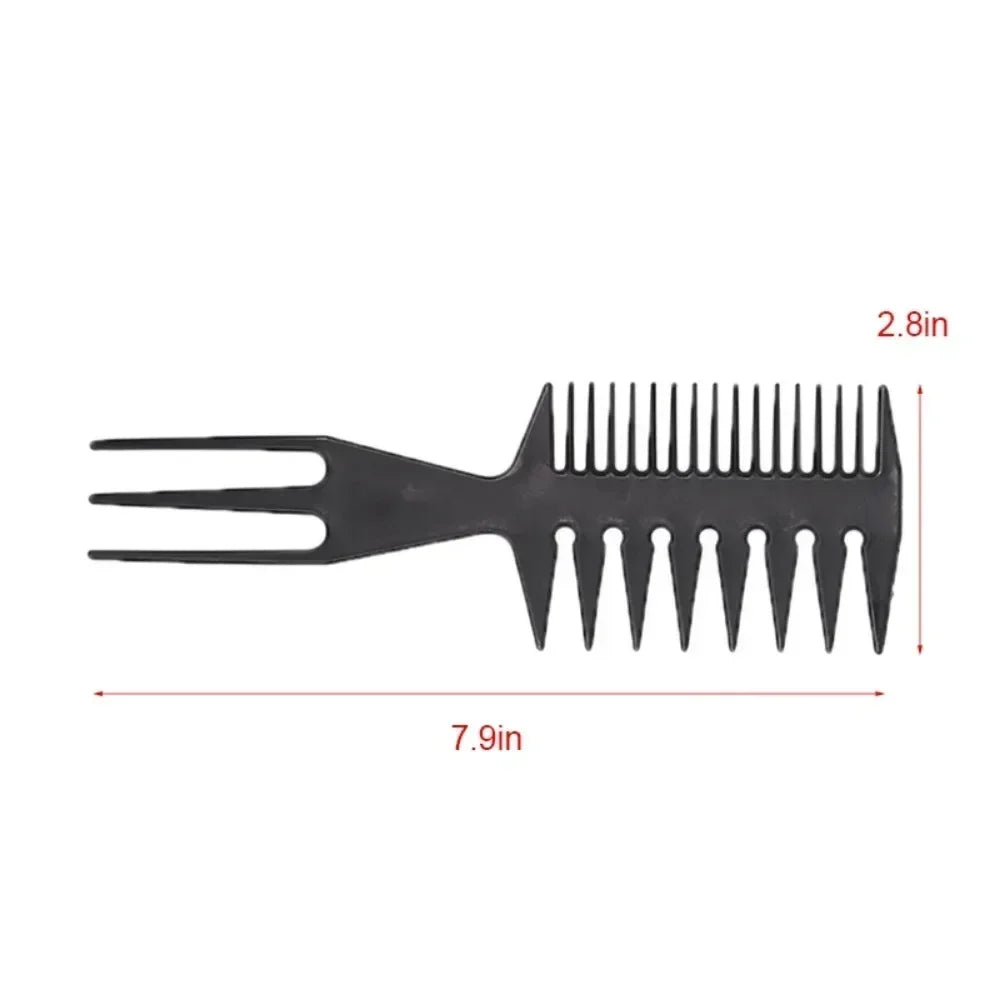 Professional Double Side Tooth Combs Fish Bone Shape Hair Brush Barber Hair Cutting Coloring Brush Special for Real Hair Wigs