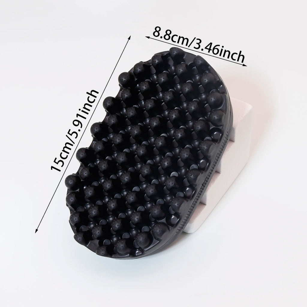 1Pc Luxury Twist Styler Brush, Durable Washable Afro Curl Sponge Racket Barber&Daily Use, Ideal Curly，Special for real hair wigs