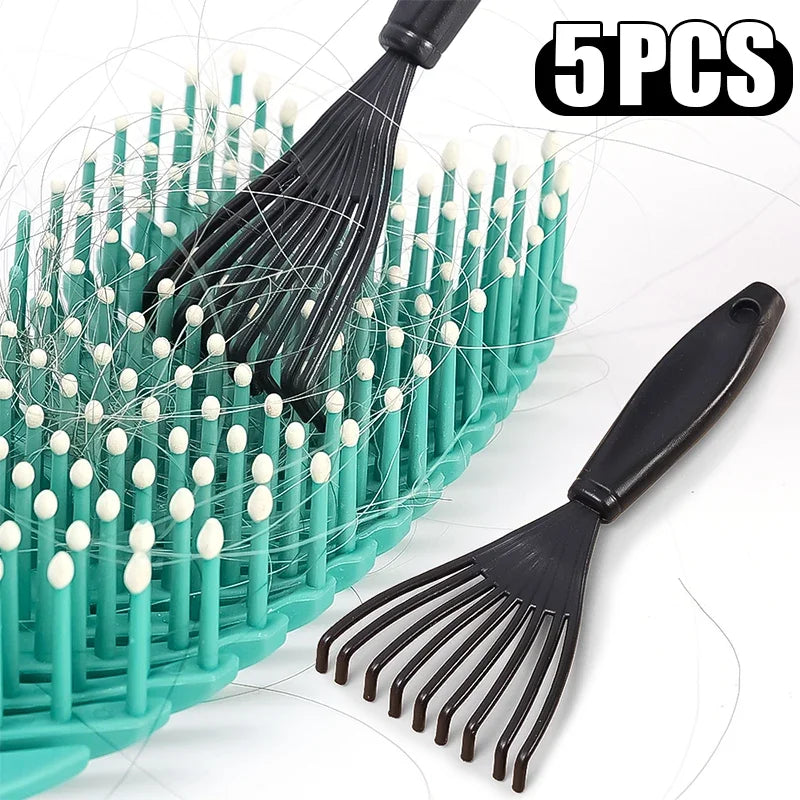 Plastic Mini Comb Cleaner Embedded Hair Brush Hair Remover Household Handle Cleaning Brushes Cleaners Special for real hair wigs