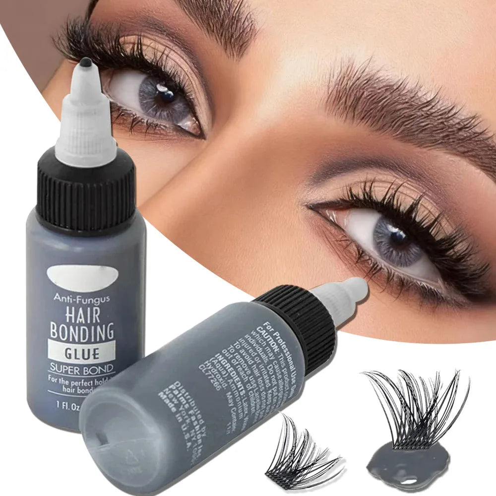 1/2/4oz Bonding Glue Eyelash Extension Glue Strong Hold Adhesive for Lash Waterproof Glue  Professional Invisible Bond Fast Dryi