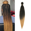 26 Inch Easy Braids Synthetic Yaki Texture Professional Braiding Hair Braids Hot Water Setting Black Braiding Hair Pre Stretched