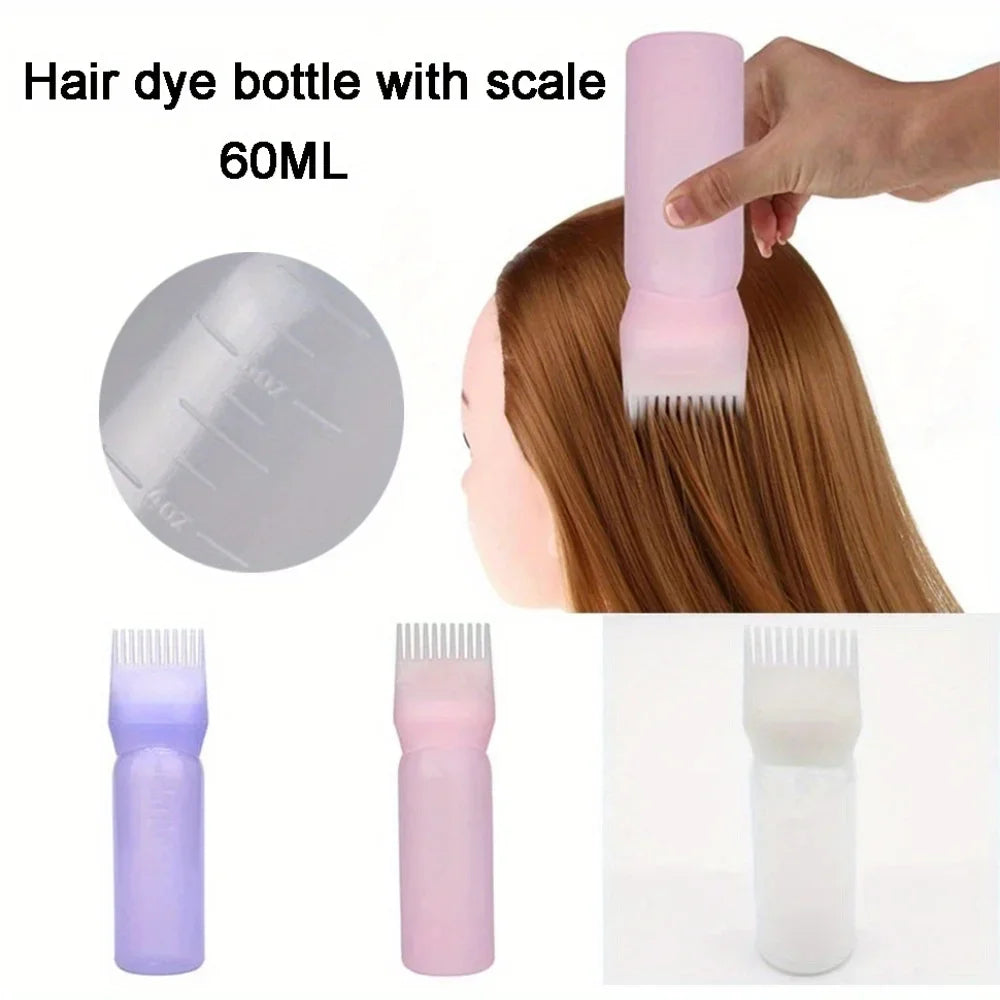 2-piece/set silicone tape root comb applicator hair  applicator shampoo brush salon hair styling tool，Special for real hair wigs