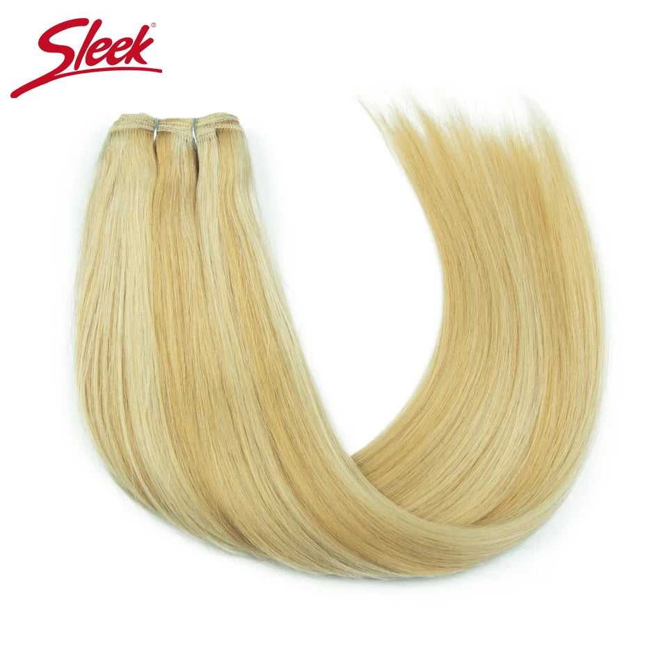 Sleek Peruvian Straight Human Hair Double Drawn Natural Human Hair Weave Bundles Highlight P4/27 P6/613 Remy Human Hair Bundle