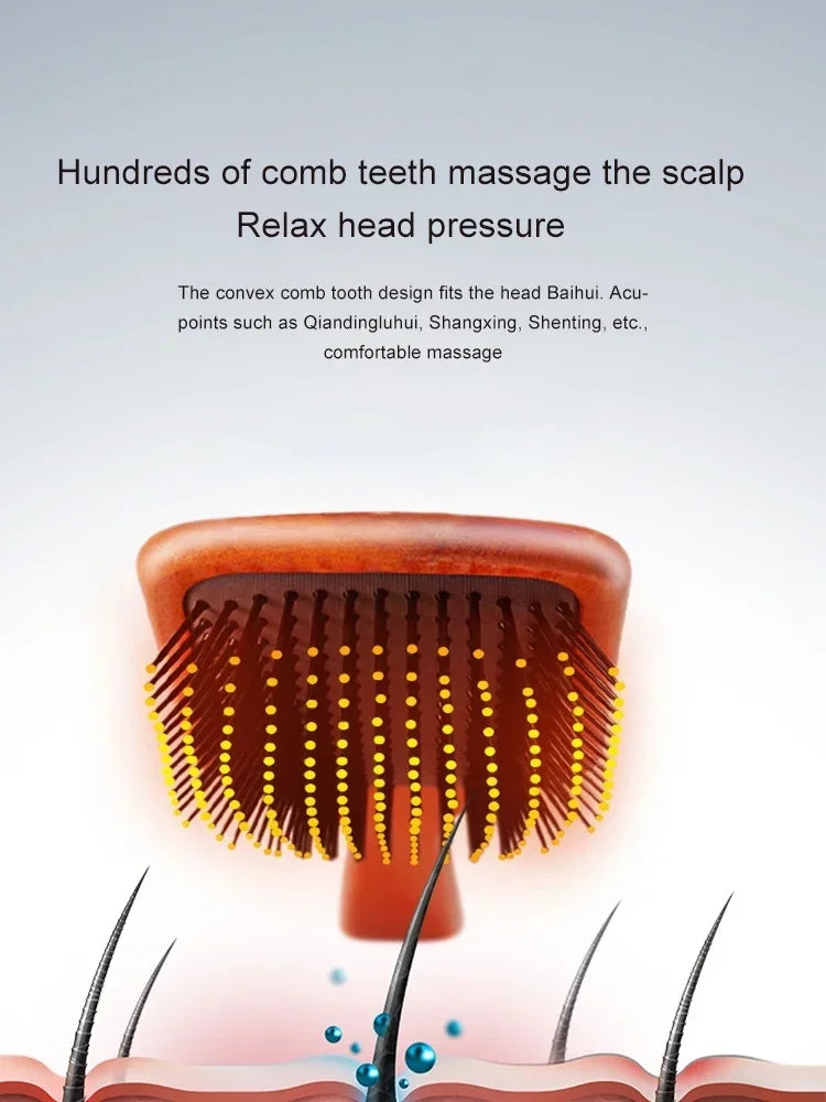 Efficient Hair Removal Comfortabl and Gentle Massage Innovative Professional Massage Comb Anti-static，Special for Real Hair Wigs