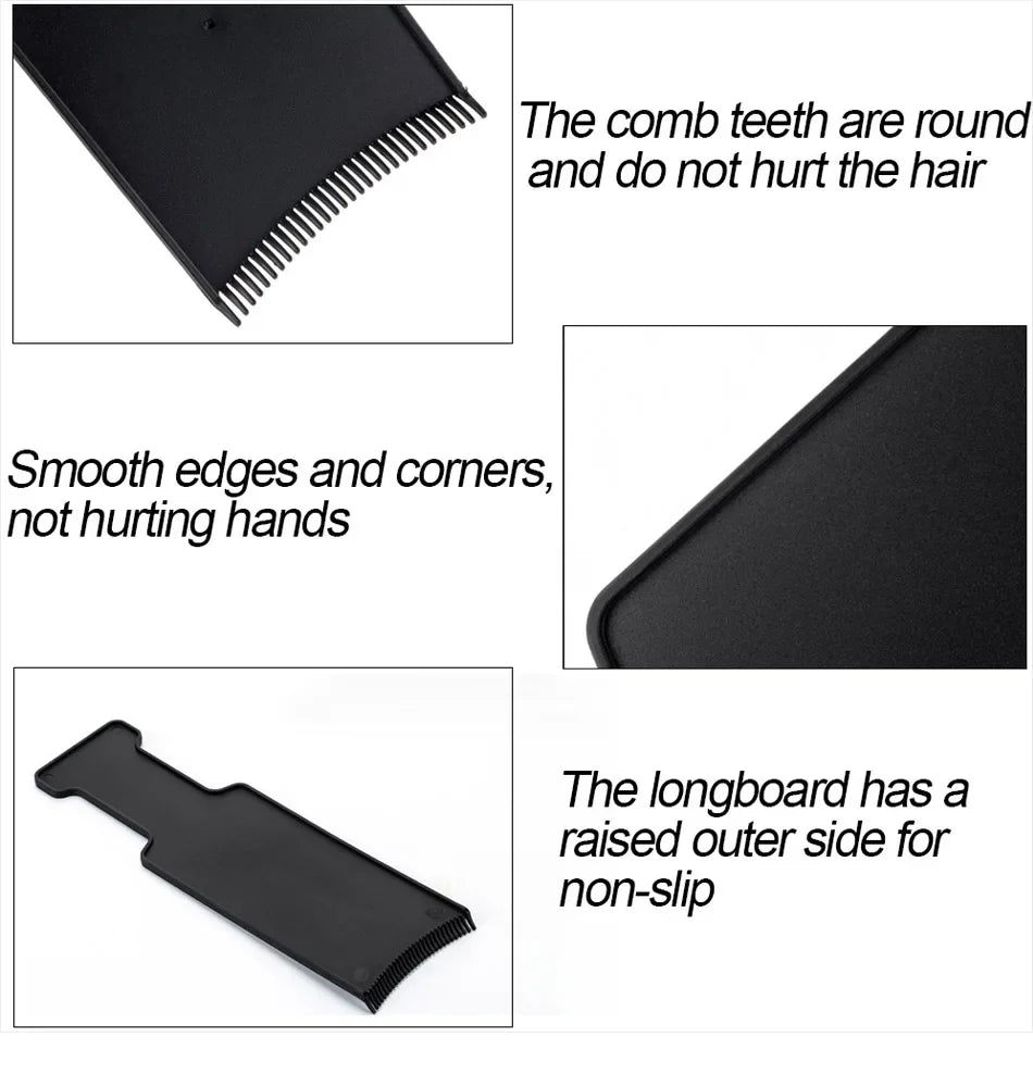 Toothed Hair Dye Plate and Brush Are Suitable for DIY Hair Salons Using Hair Dye Tools,Special for Real Hair Wigs
