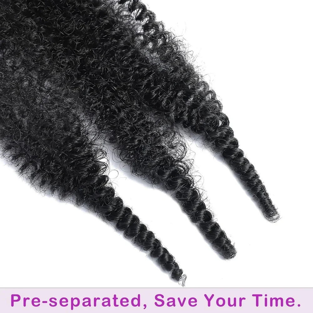 Synthetic Crochet Braid Hair Kinky Curly Braiding Hair Marley Braids Afro Twist Hair Bulk Extensions Marely Hair For Black Woman