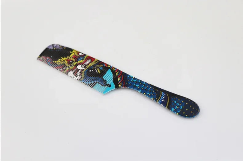 Chinese Dragon Personality Hair Cutting Comb Salon Hair Stylist Professional Male Pointed Tail Comb Special for Real Hair Wigs