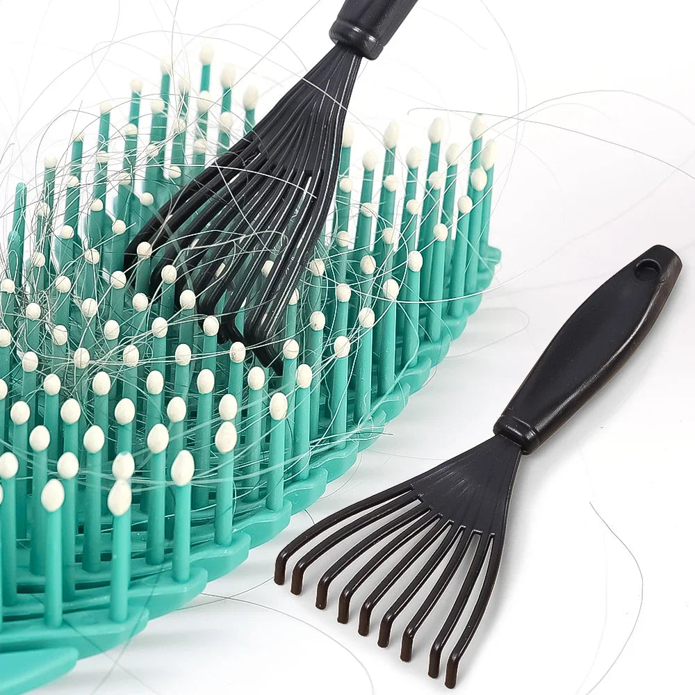 Plastic Mini Comb Cleaner Embedded Hair Brush Hair Remover Household Handle Cleaning Brushes Cleaners Special for real hair wigs