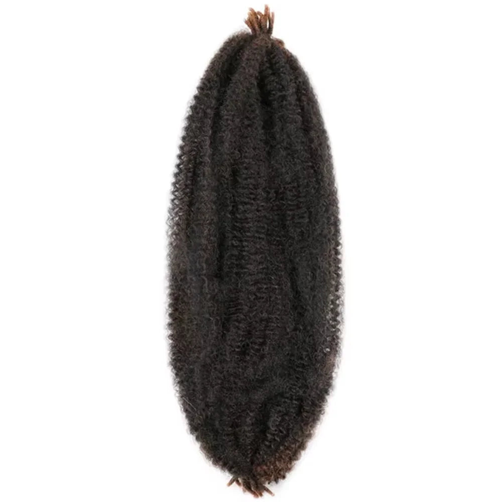 Synthetic Crochet Braid Hair Kinky Curly Braiding Hair Marley Braids Afro Twist Hair Bulk Extensions Marely Hair For Black Woman