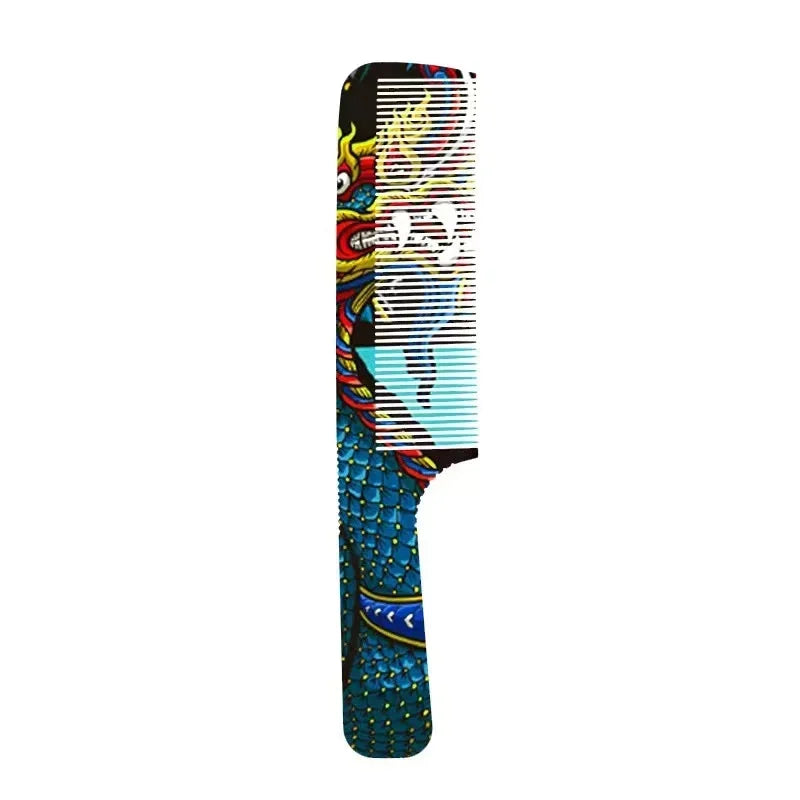 Chinese Dragon Personality Hair Cutting Comb Salon Hair Stylist Professional Male Pointed Tail Comb Special for Real Hair Wigs