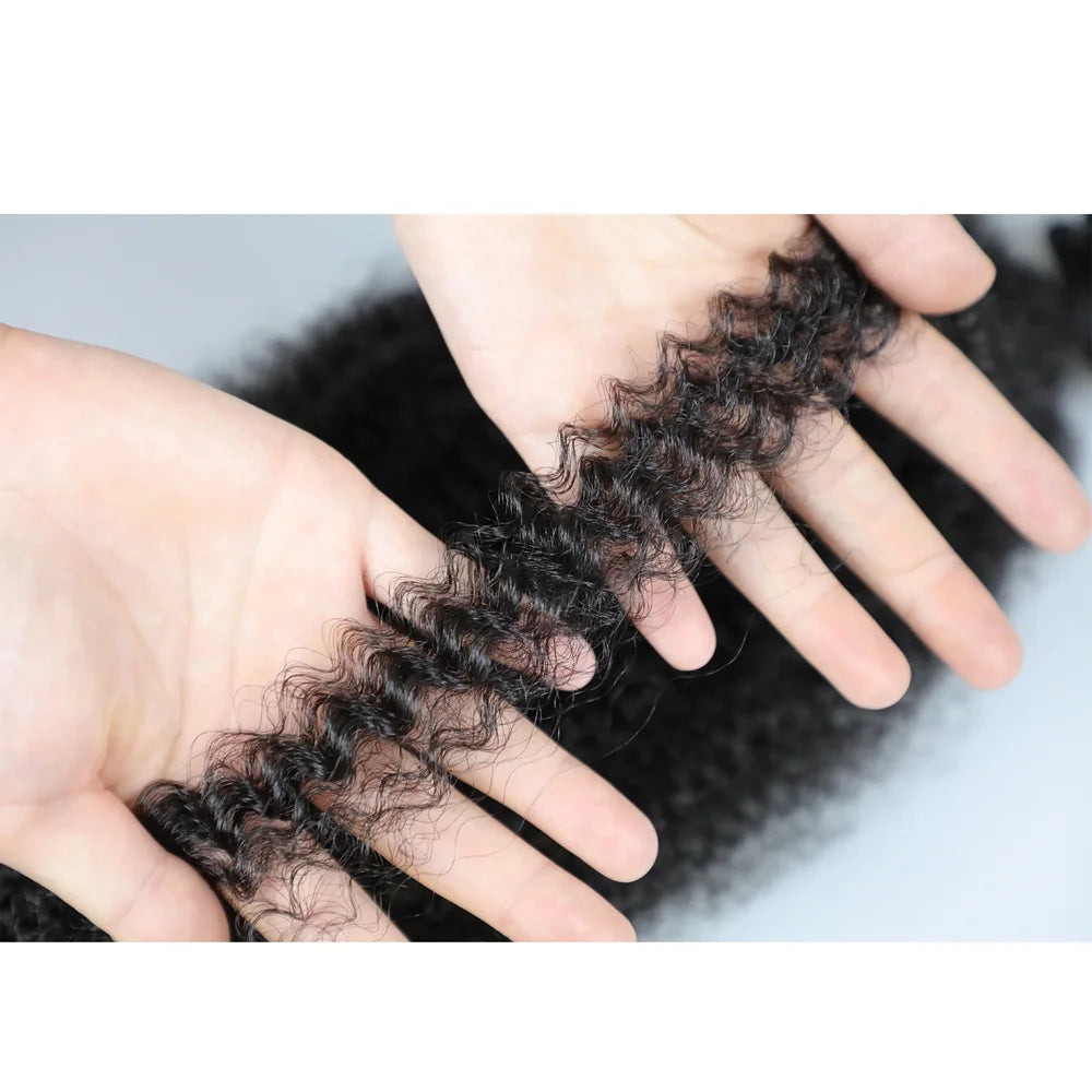 22 Inch Marley Crochet Braiding Hair Pre-Separated Synthetic Hair Extension 1/2/3 Packs Soft Spring Afro Twist Hair For Women