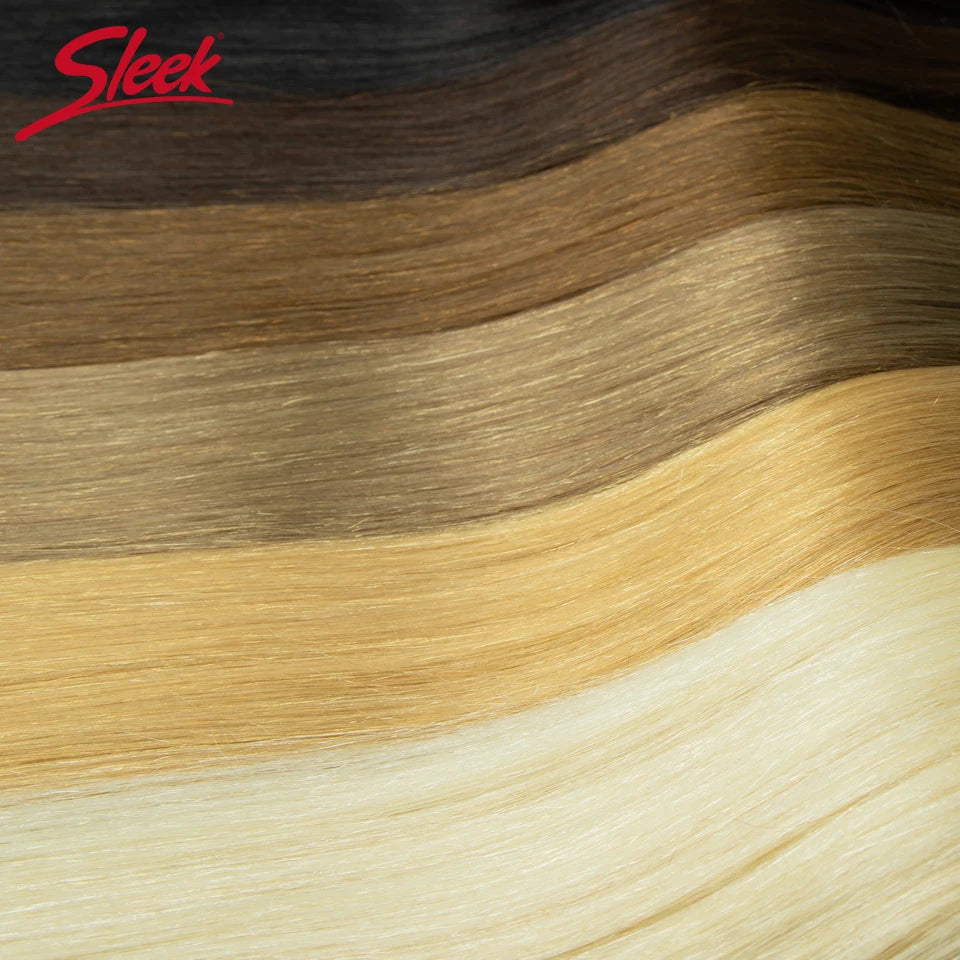Sleek Peruvian Straight Human Hair Double Drawn Natural Human Hair Weave Bundles Highlight P4/27 P6/613 Remy Human Hair Bundle
