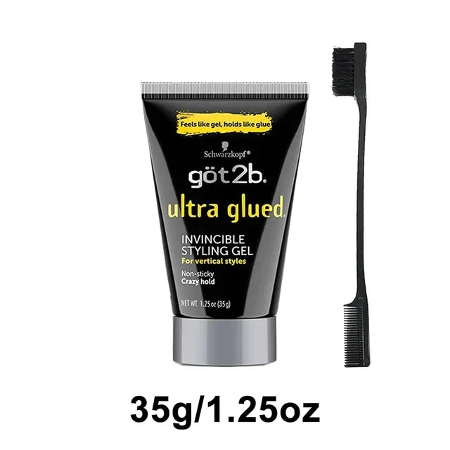 Got2B Glued Spiking Glue Hair Gel Water Resistant Strong Hold for Up to 72 Hours Use for Screaming Hold Spike Grip Chunk 35Gg150
