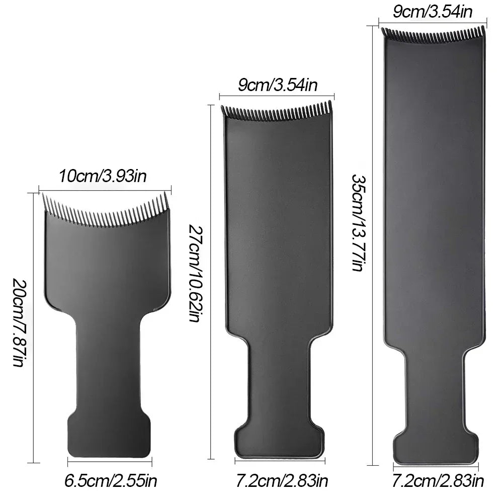 Toothed Hair Dye Plate and Brush Are Suitable for DIY Hair Salons Using Hair Dye Tools,Special for Real Hair Wigs