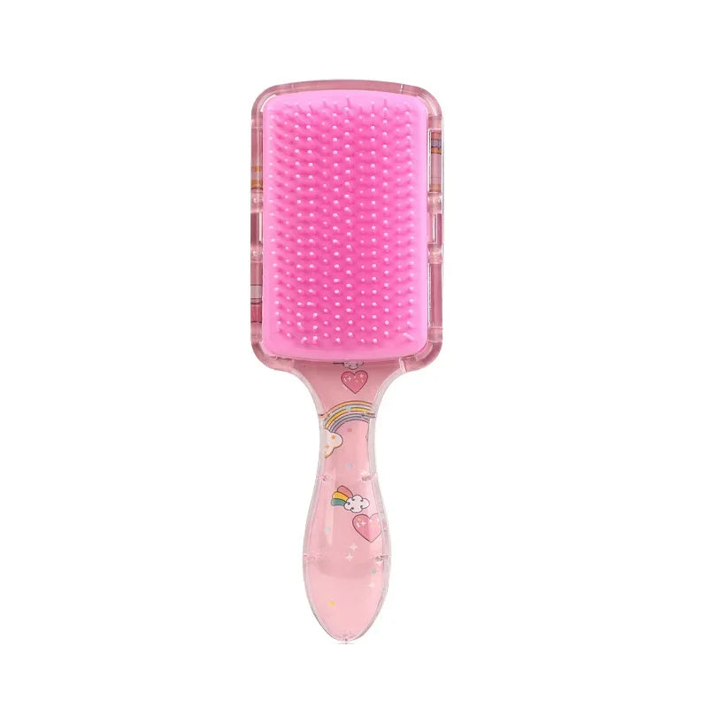 Cartoon Style Hair Brush Both Dry and Wet Massage Exfoliating Hair Brush Suitable Both Men and Women,Special for Real Hair Wigs