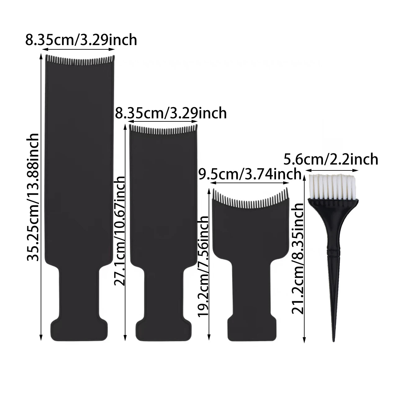 2-piece/set styling tool set,salon brightening paddle and hair dye brush set,hair styling tool set,Special for real hair wigs