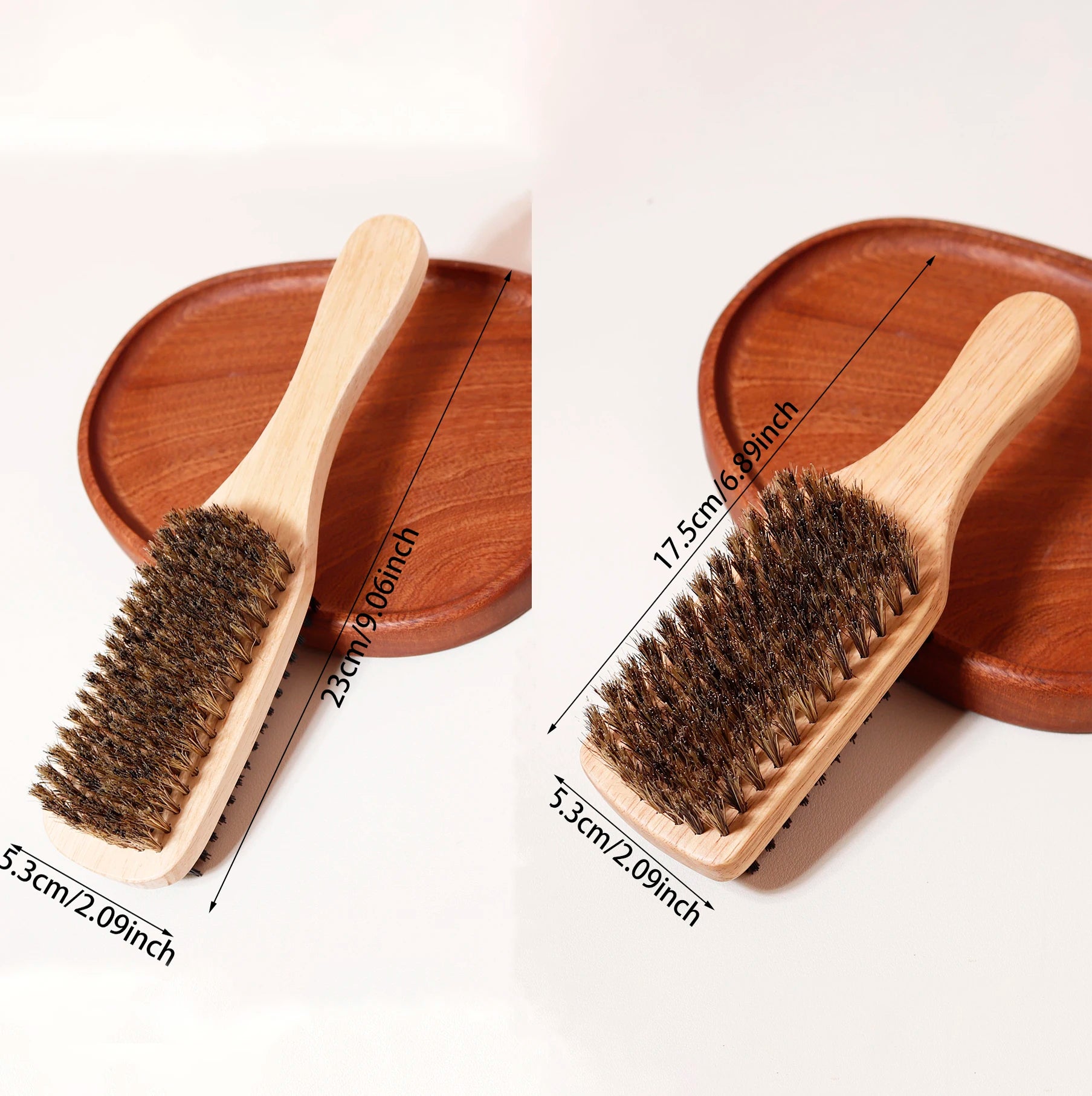 Double sided brush 1pc, soft and hard finishing and smoothing hair brush, hair styling brush，Special for real hair wigs