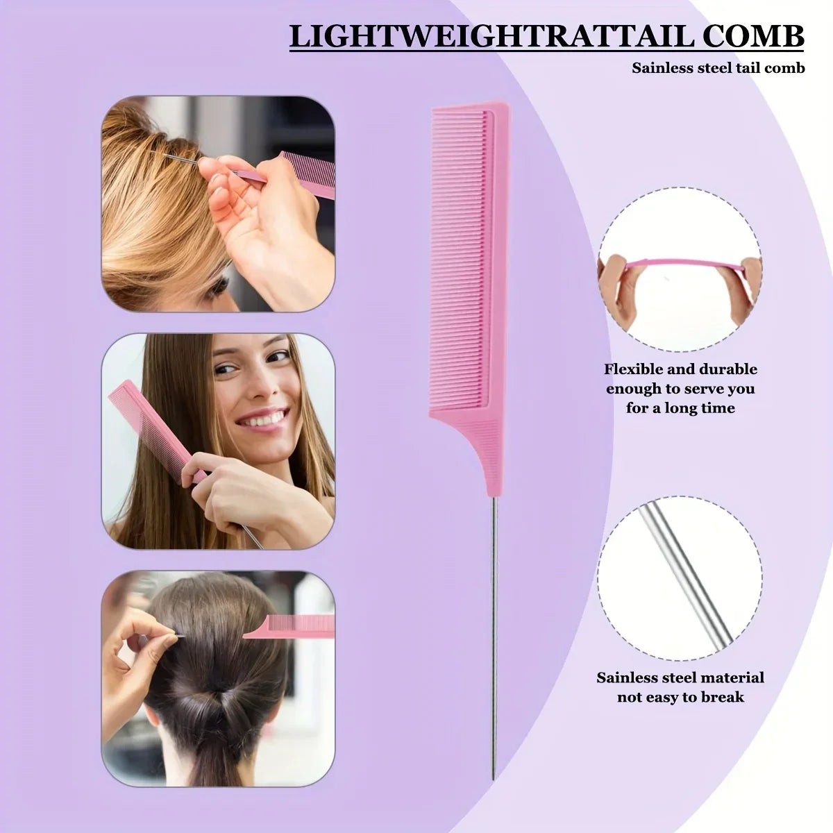5-piece Curly/normal Hair Styling Tool, Suitable for Both Men and Women,  Special for Real Hair Wigs