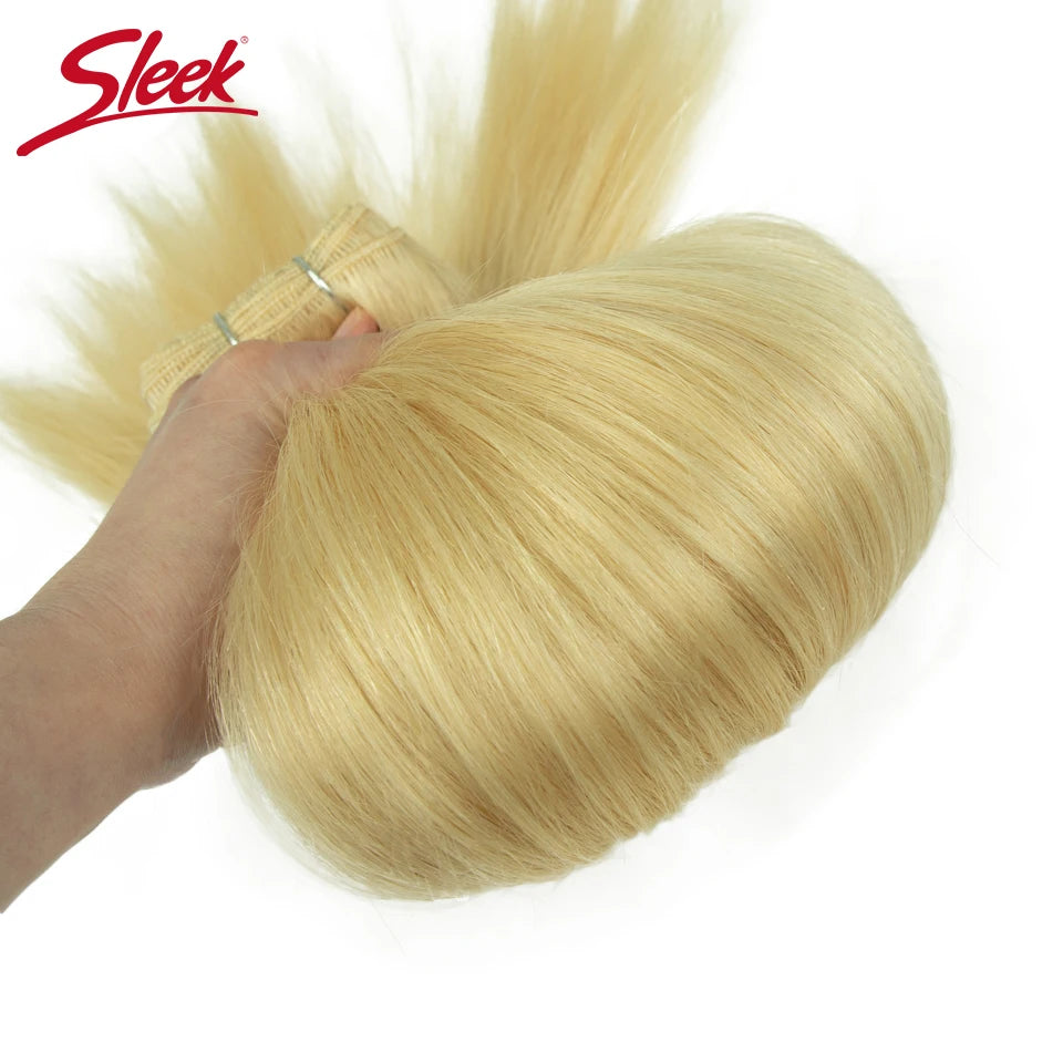 Sleek Brazilian Straight Human Hair Double Drawn Natural Human Hair Weave Bundles Remy Natural  Brown #4 #6 #8 Human Hair Bundle