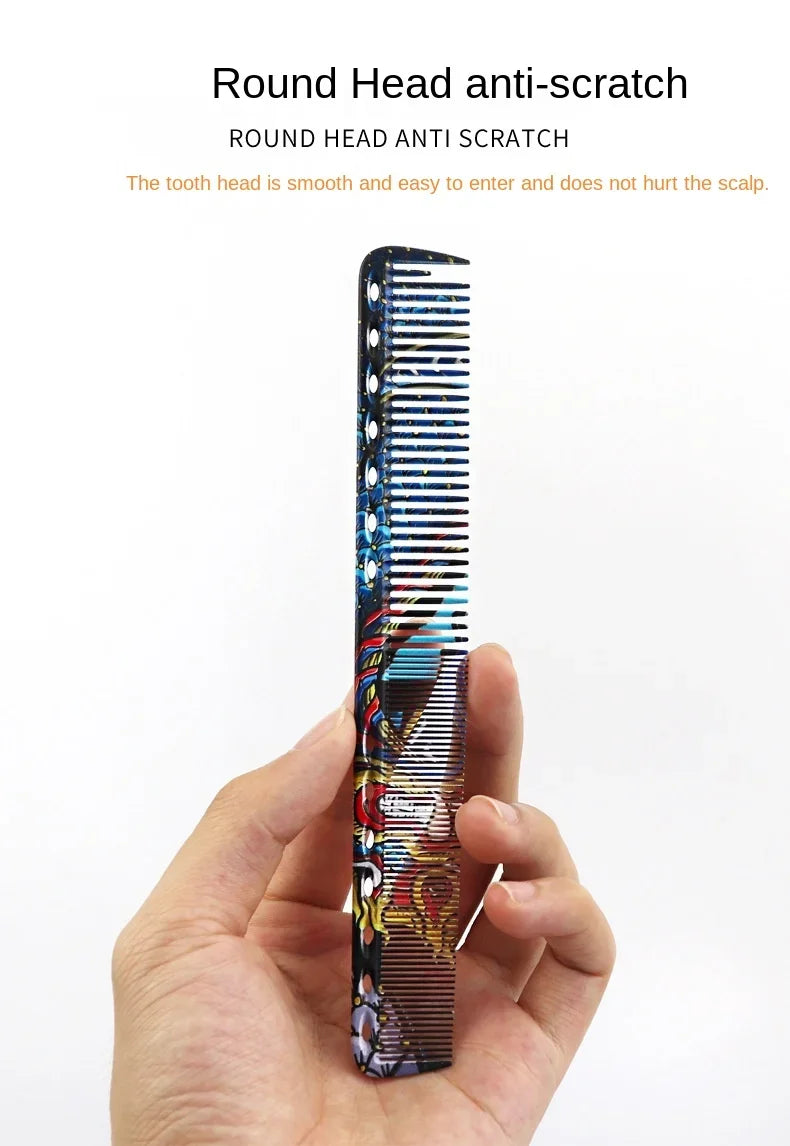Chinese Dragon Personality Hair Cutting Comb Salon Hair Stylist Professional Male Pointed Tail Comb Special for Real Hair Wigs
