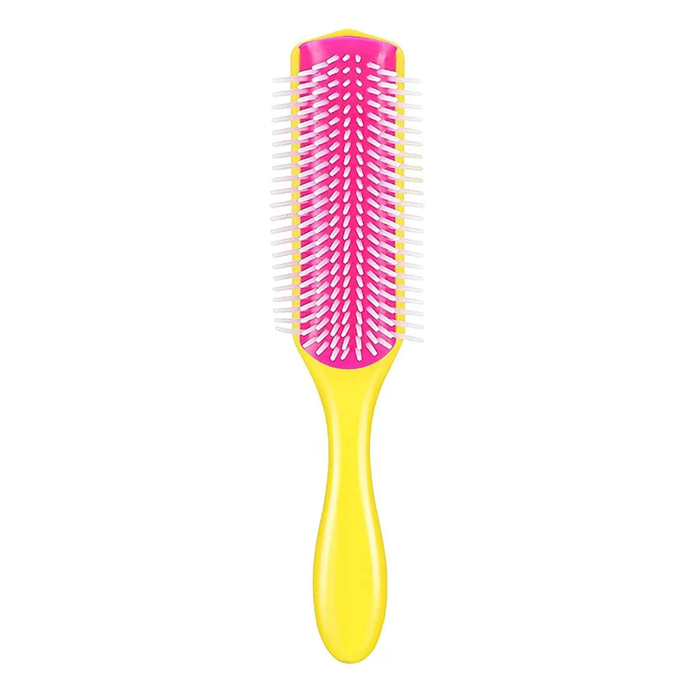 9 Rows Styling Hair Brush Straight Curly Hair Detangling Comb Scalp Massage Detachable Hairbrush Special for Real Hair Wigs