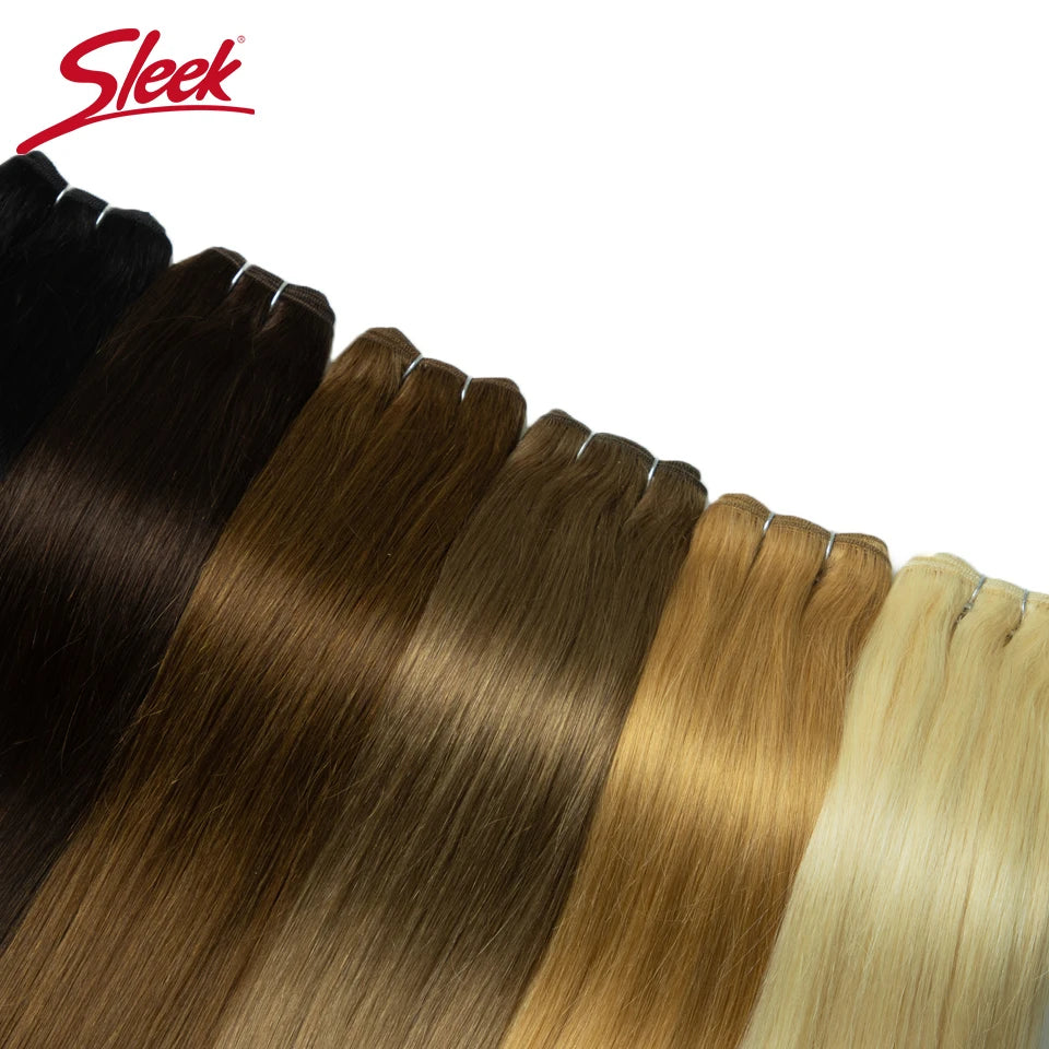 Sleek Peruvian Straight Human Hair Double Drawn Natural Human Hair Weave Bundles Highlight P4/27 P6/613 Remy Human Hair Bundle