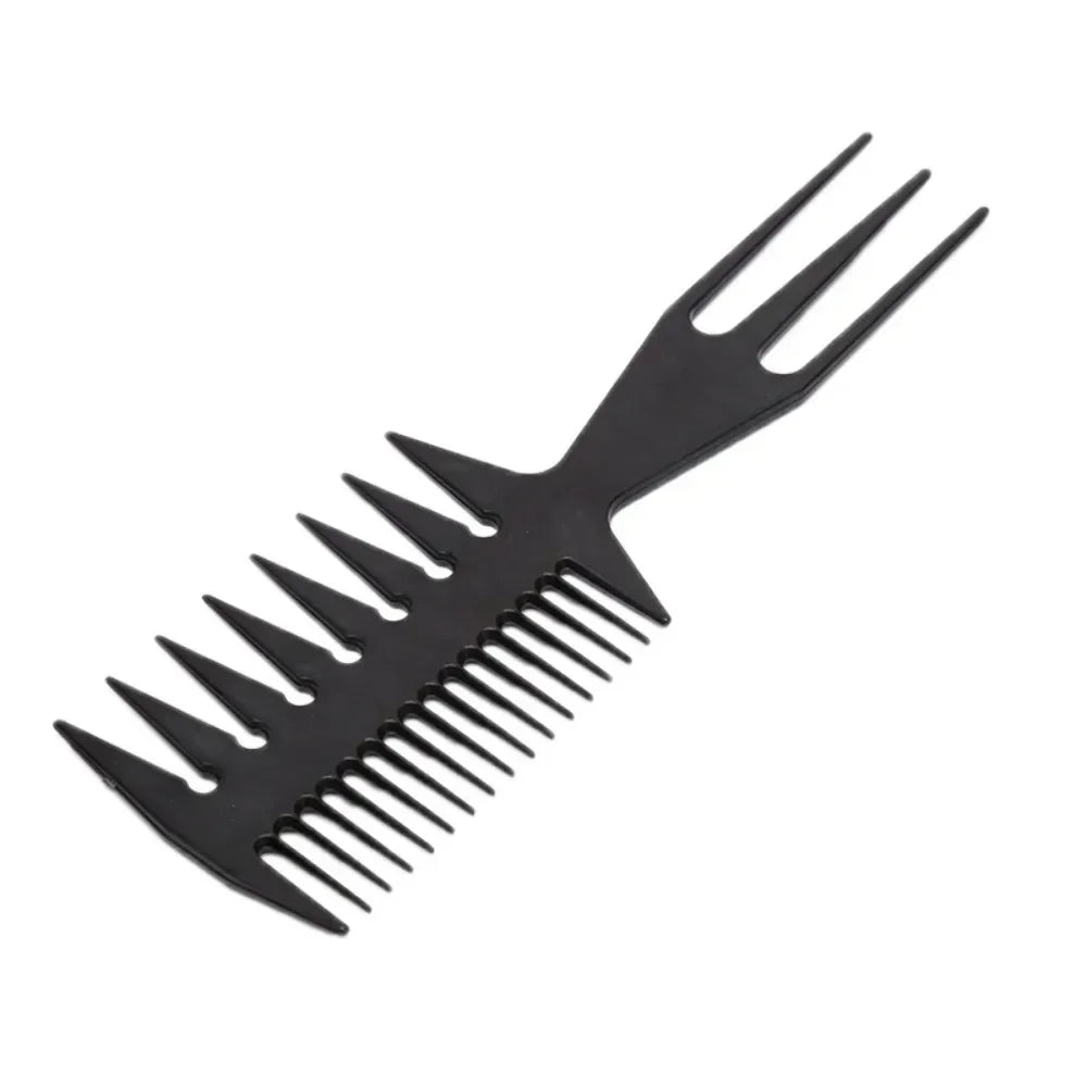 Professional Double Side Tooth Combs Fish Bone Shape Hair Brush Barber Hair Cutting Coloring Brush Special for Real Hair Wigs