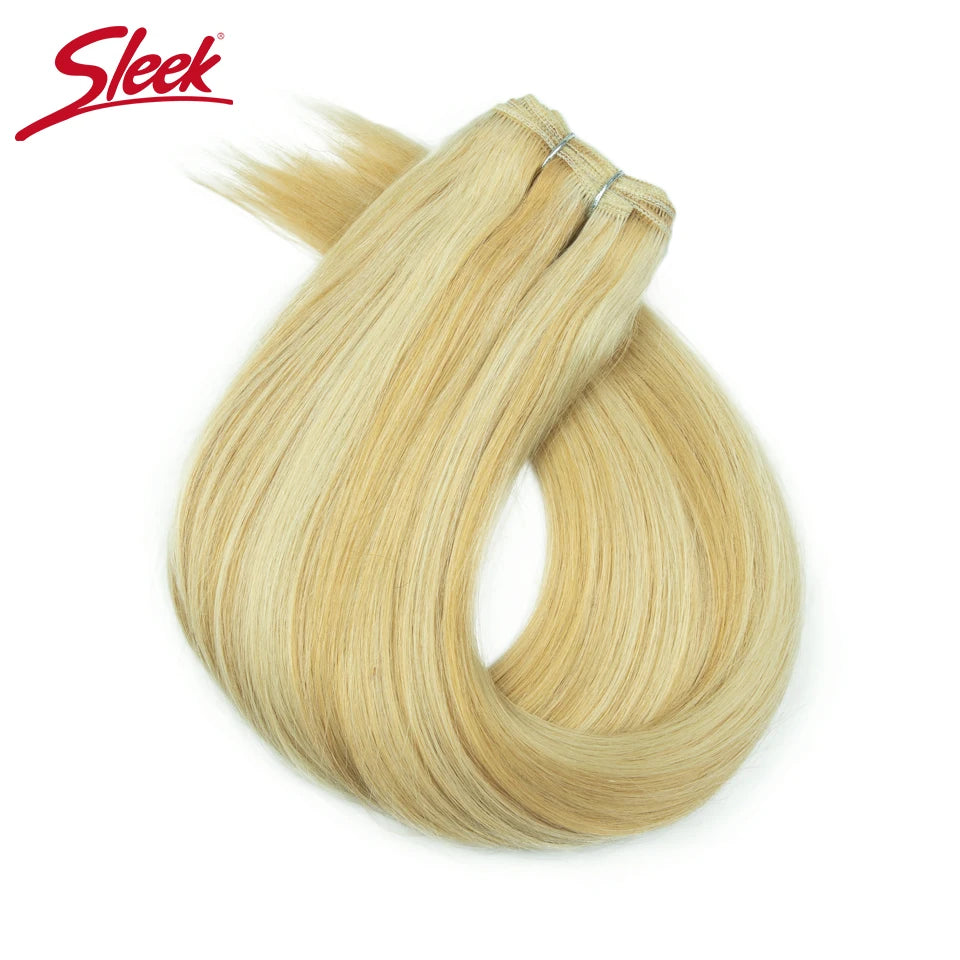 Sleek Brazilian Straight Human Hair Double Drawn Natural Human Hair Weave Bundles Remy Natural  Brown #4 #6 #8 Human Hair Bundle