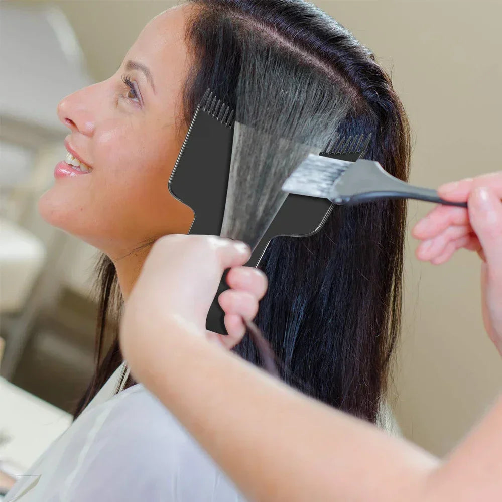 Toothed Hair Dye Plate and Brush Are Suitable for DIY Hair Salons Using Hair Dye Tools,Special for Real Hair Wigs