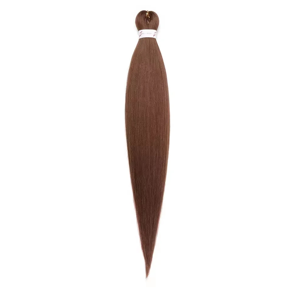 26 Inch Pre Stretched Braiding Hair Synthetic Easy Hair Yaki Straight Braids Wholesale Professional Hot Setting Set For Women