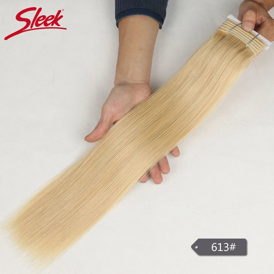 Sleek Brazilian Honey Blonde #27  Straight Hair Double Drawn Natural  Human Hair Weave Bundles Remy 6# 8# Human Hair Bundle