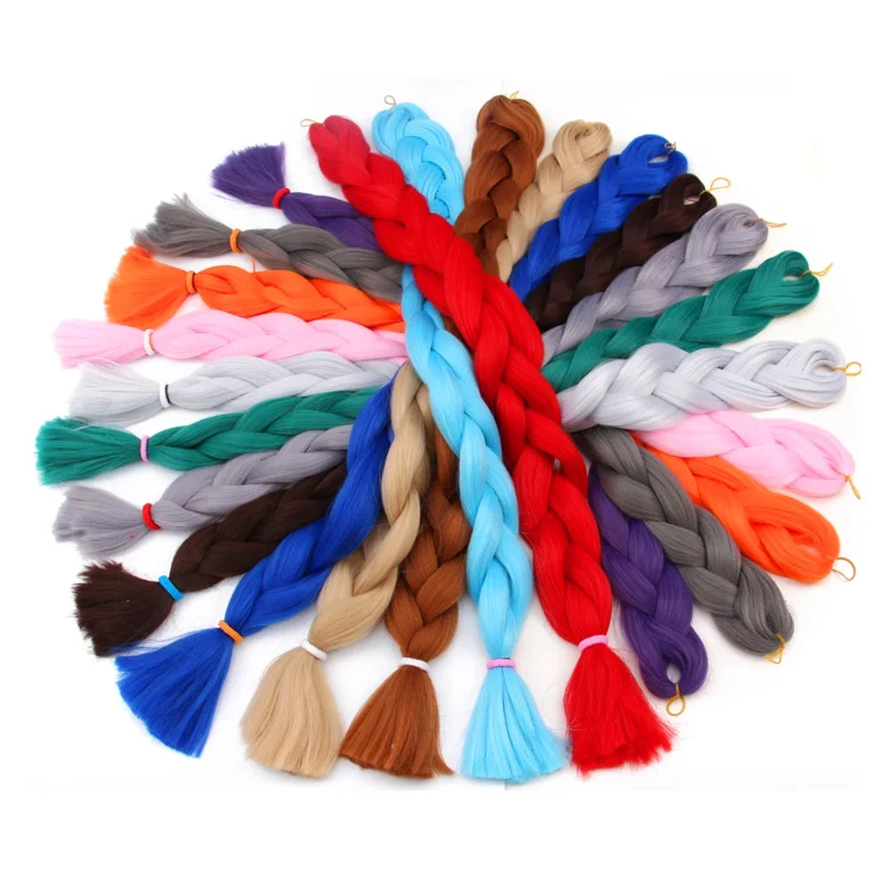 82inch Synthetic Kanekalon Crochet Hair 165g Pre Stretched Braiding Hair Bundle Jumbo Braids Hair Wholesale Extensions For Women