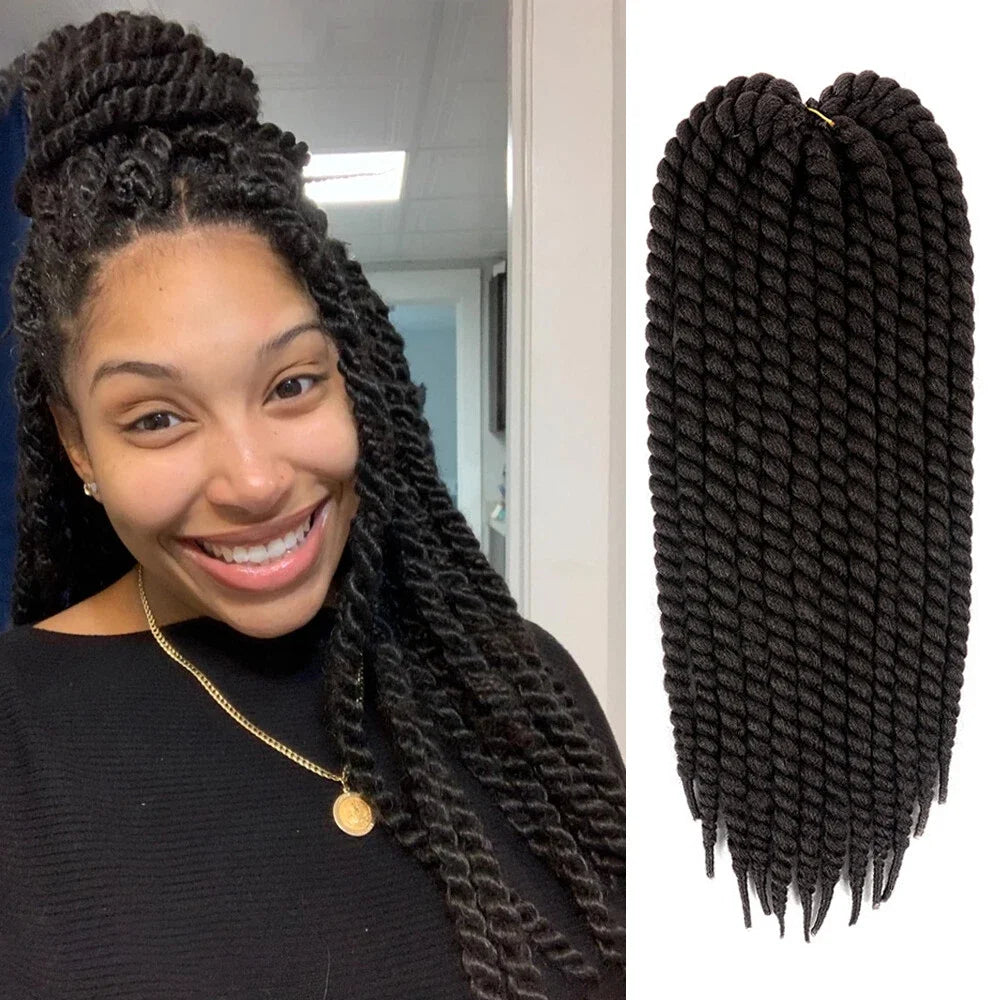 Senegalese Twist Hair Jumbo Twist Braids Crochet Briads 22 inch 120g Ombre Synthetic Crochet Hair Braiding Hair For Black Women