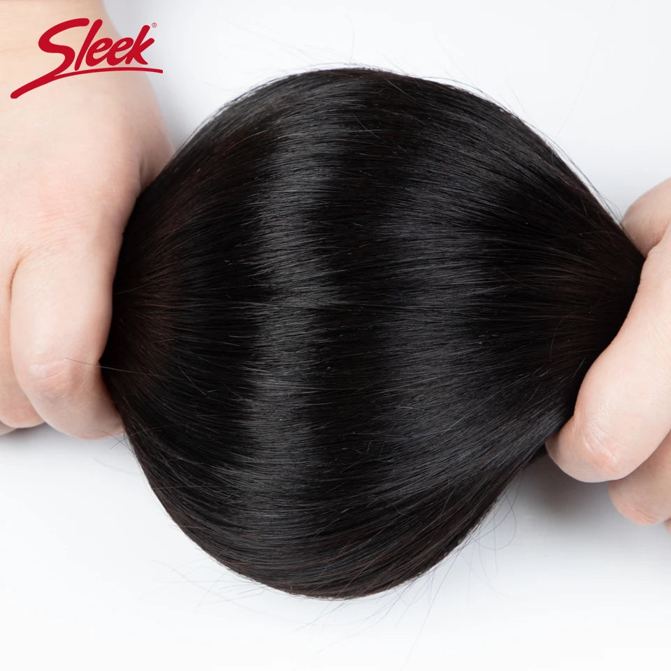 Sleek Peruvian Straight Human Hair Double Drawn Natural Human Hair Weave Bundles Highlight P4/27 P6/613 Remy Human Hair Bundle