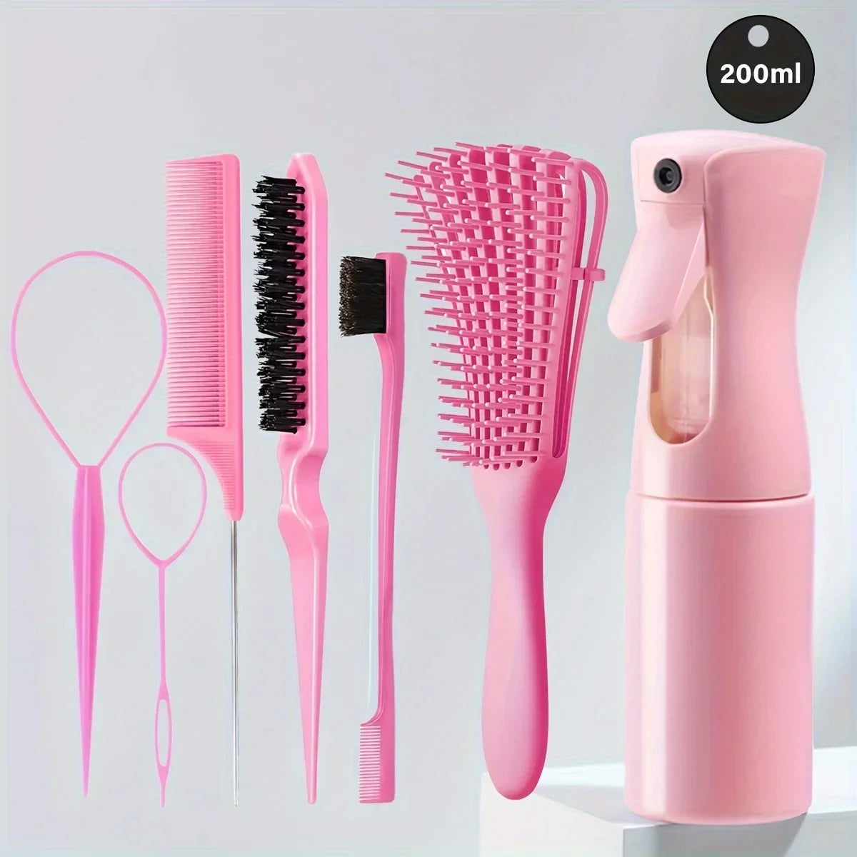 5-piece Curly/normal Hair Styling Tool, Suitable for Both Men and Women,  Special for Real Hair Wigs