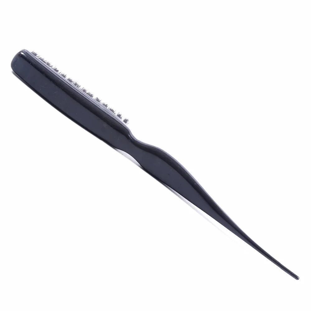 Professional Salon Black Comb Combing Brush Styling Tool Professional Plastic Hairdressing Comb，Special for real hair wigs