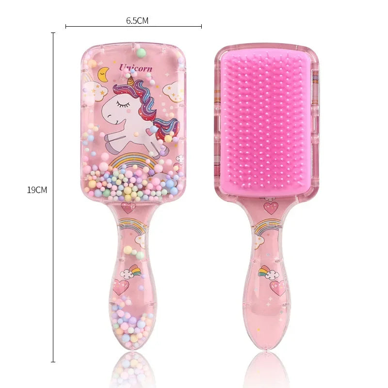 Cartoon Style Hair Brush Both Dry and Wet Massage Exfoliating Hair Brush Suitable Both Men and Women,Special for Real Hair Wigs