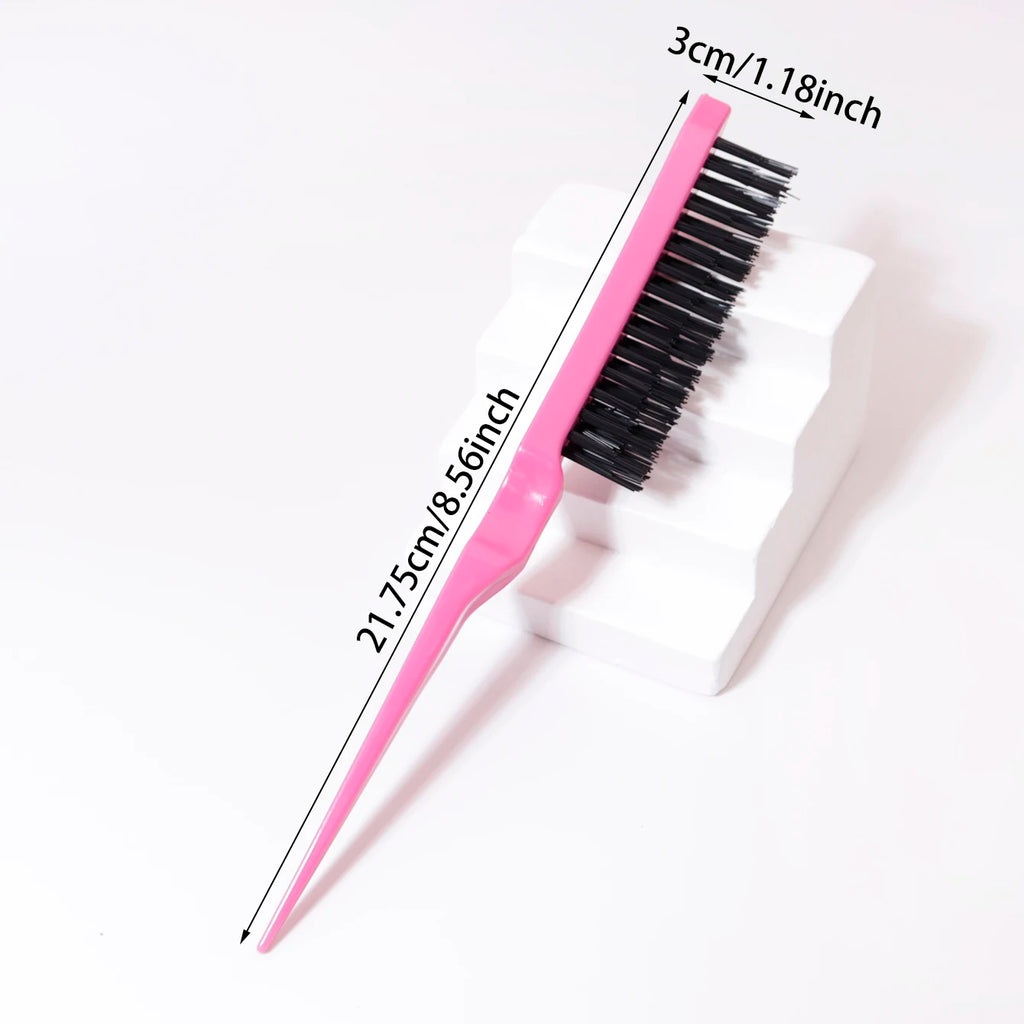 1/7Pcs Rat Tail Brush，for Back Combing, Root Volumizing, and Scalp Massage，Hair Styling Tool，Special for real hair wigs