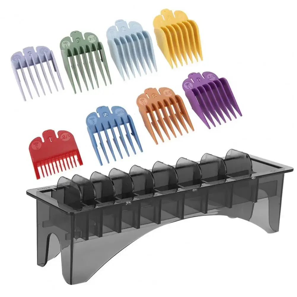 10 grid hair clip protective cover storage box, transparent rectangular guide comb storage box，Special for real hair wigs