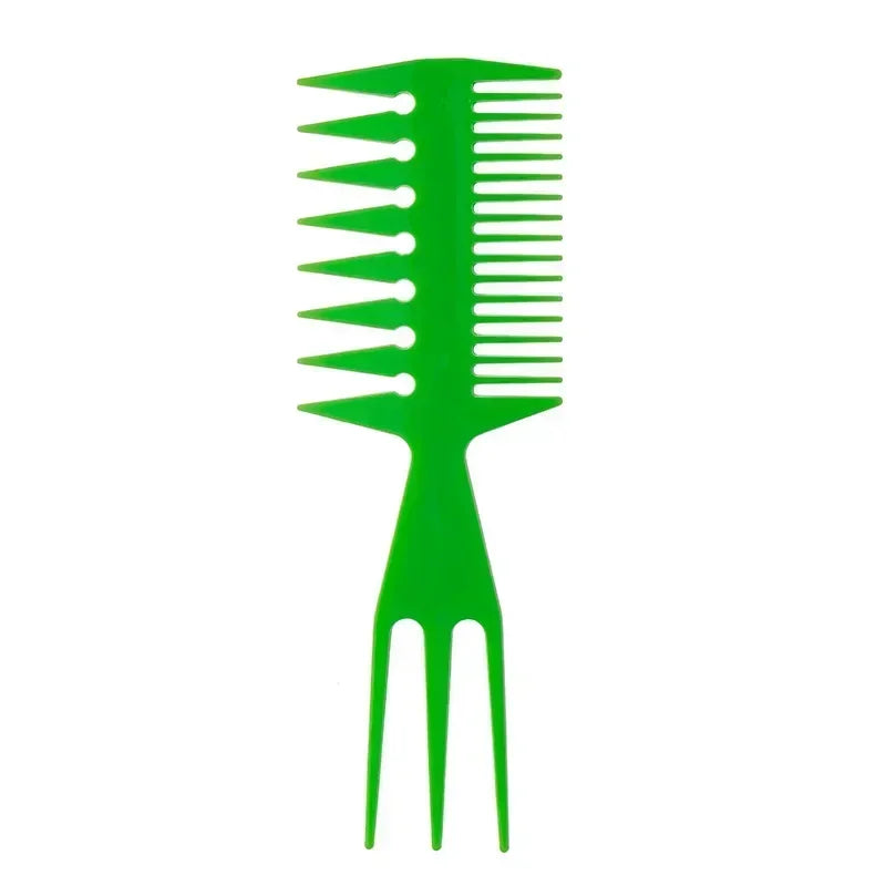 Professional Double Side Tooth Combs Fish Bone Shape Hair Brush Barber Hair Cutting Coloring Brush Special for Real Hair Wigs