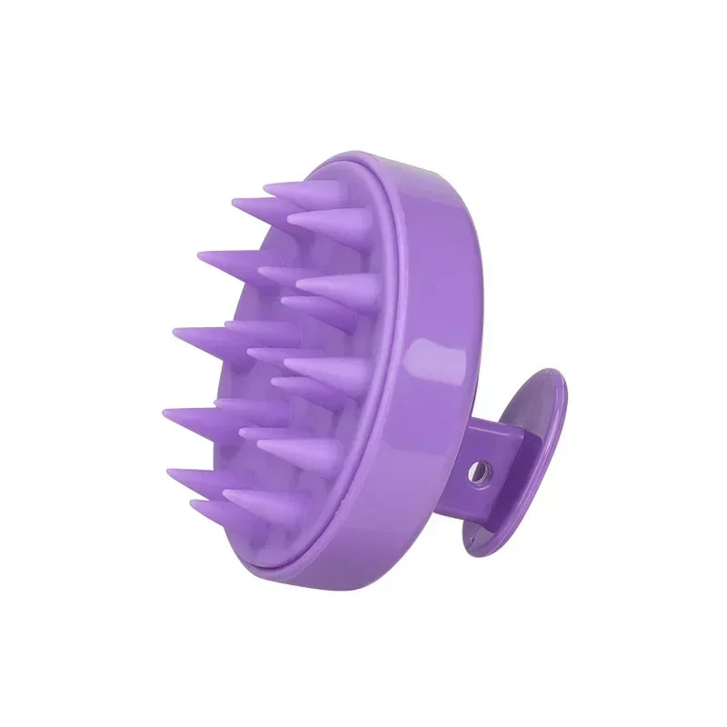 Silicone Shampoo Brush Scalp Massage Comb Hair Dye Oiling Bottle with Brush Salon Hair Styling Tool，Special for Real Hair Wigs