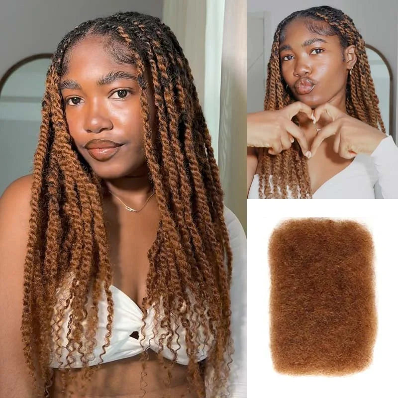 Big Sale Afro Kinky Bulk Human Hair For Braid Twists Curly Hair Extension Peruvian Hair For Dreadlock Extension Create Dreadlock