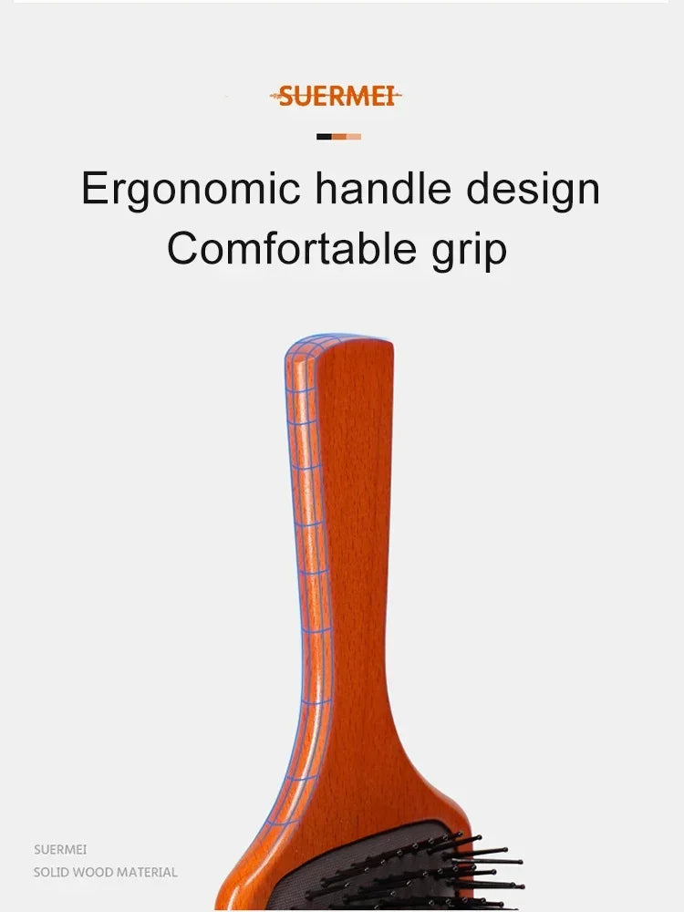 Efficient Hair Removal Comfortabl and Gentle Massage Innovative Professional Massage Comb Anti-static，Special for Real Hair Wigs