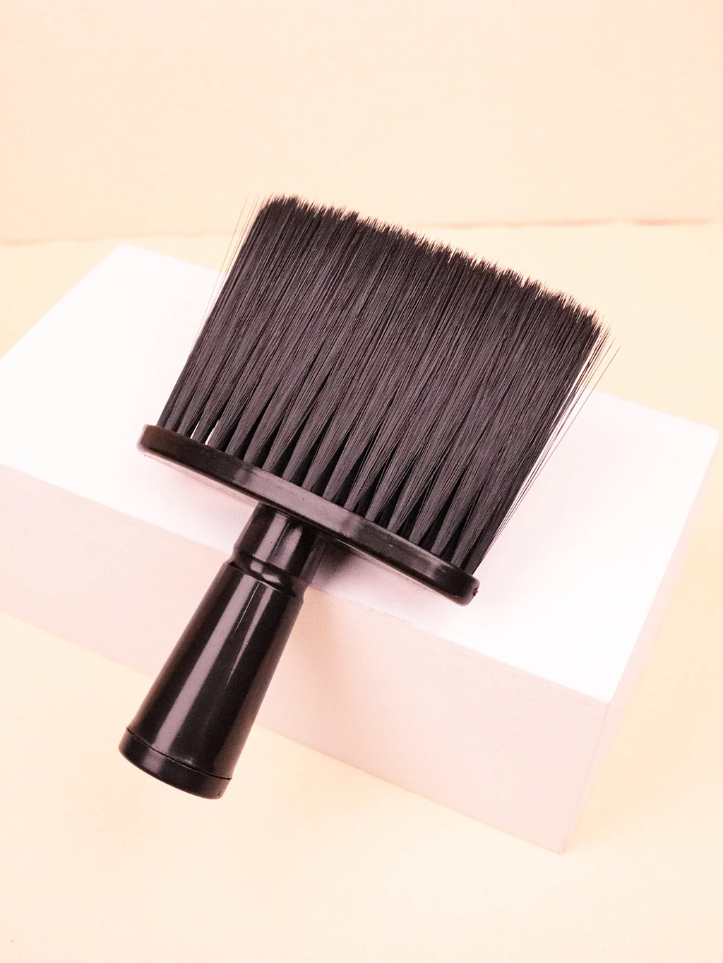 1 hair brush neck hair brush black soft cleaning facial brush suitable for hairdressers and household，Special for real hair wigs