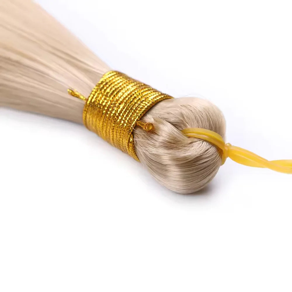 28 Inch Bone Straight Silky Crochet Braiding Hair 150g Synthetic Hair High Temperature Hair Extensions Hair Bundles for Women